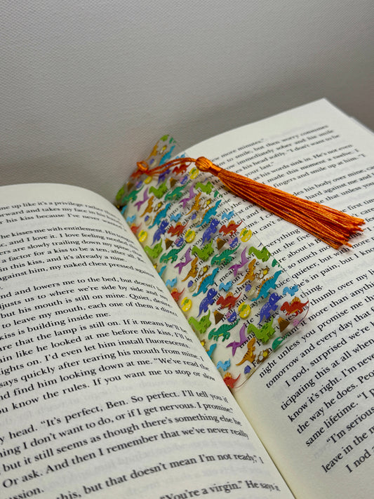 Colorful Dinosaurs Bookmark