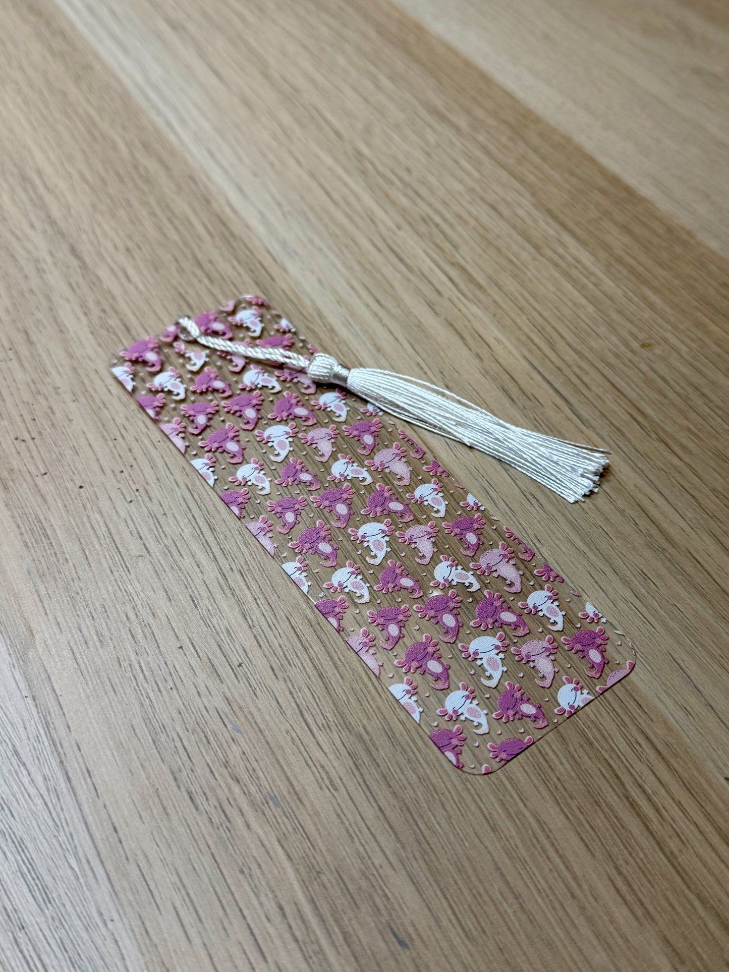Pink Axolotls Bookmark