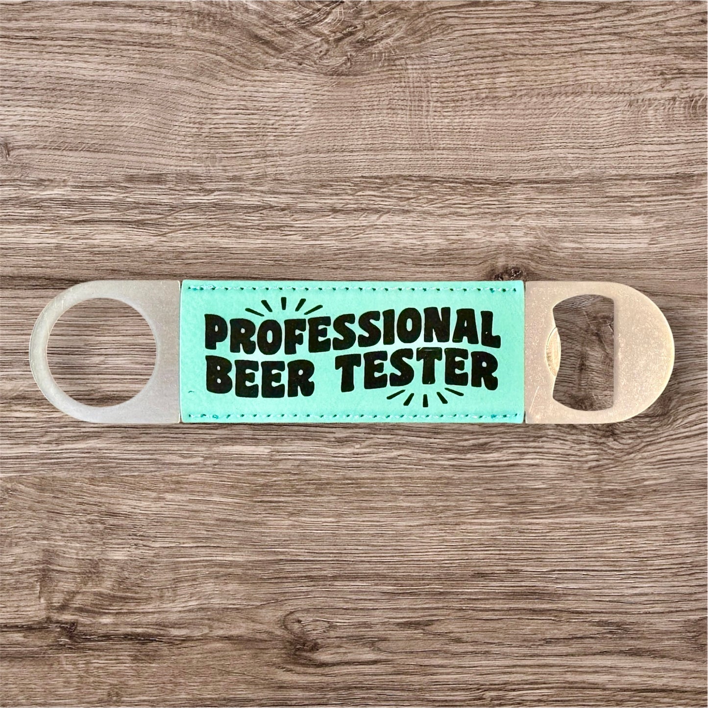 Engraved Leather Bottle Opener