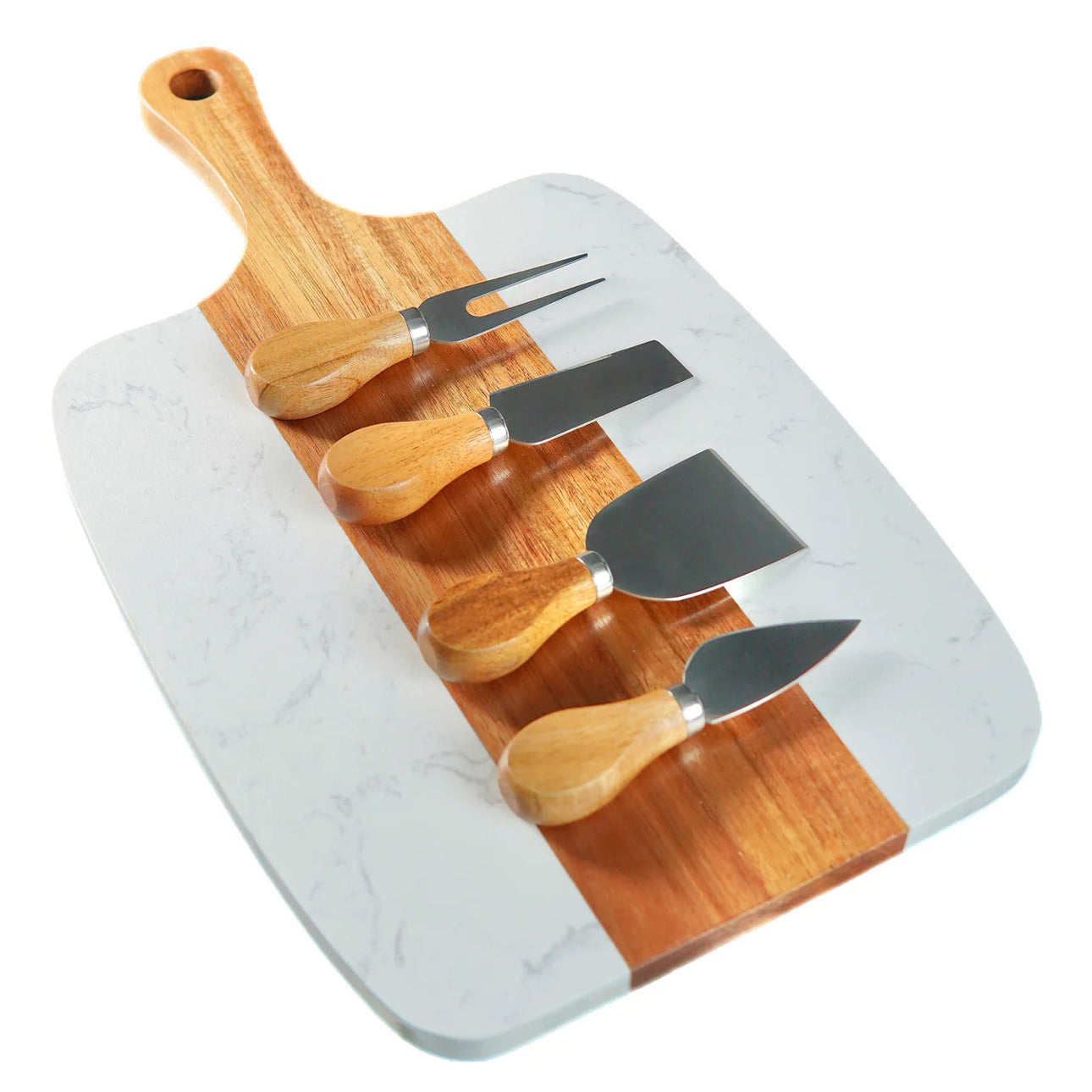 Personalized Marble Serving Board - 5 Piece Set