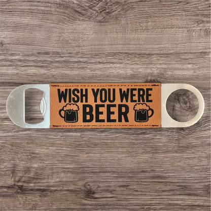 Engraved Leather Bottle Opener