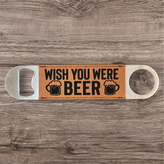 Engraved Leather Bottle Opener