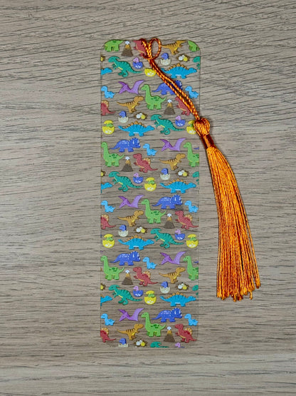 Colorful Dinosaurs Bookmark