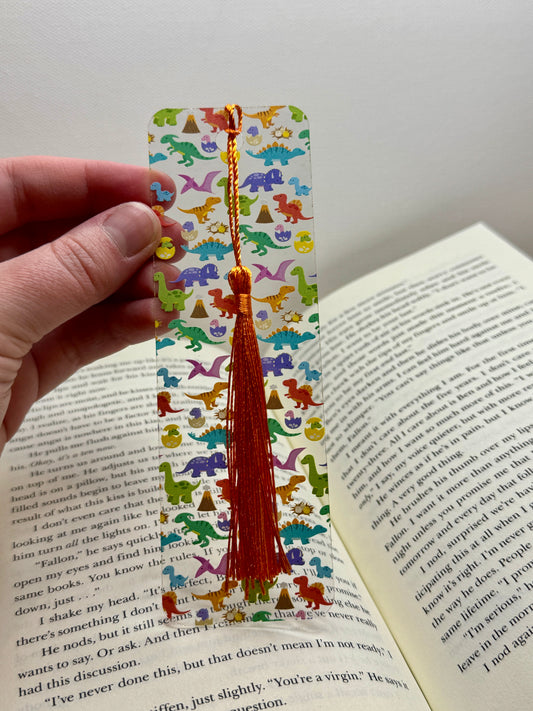 Colorful Dinosaurs Bookmark