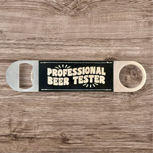 Engraved Leather Bottle Opener