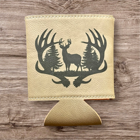 Deer Leather Koozie