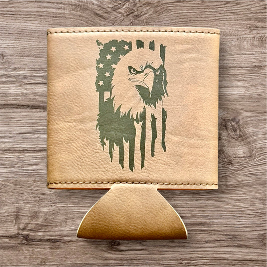 Eagle Leather Koozie