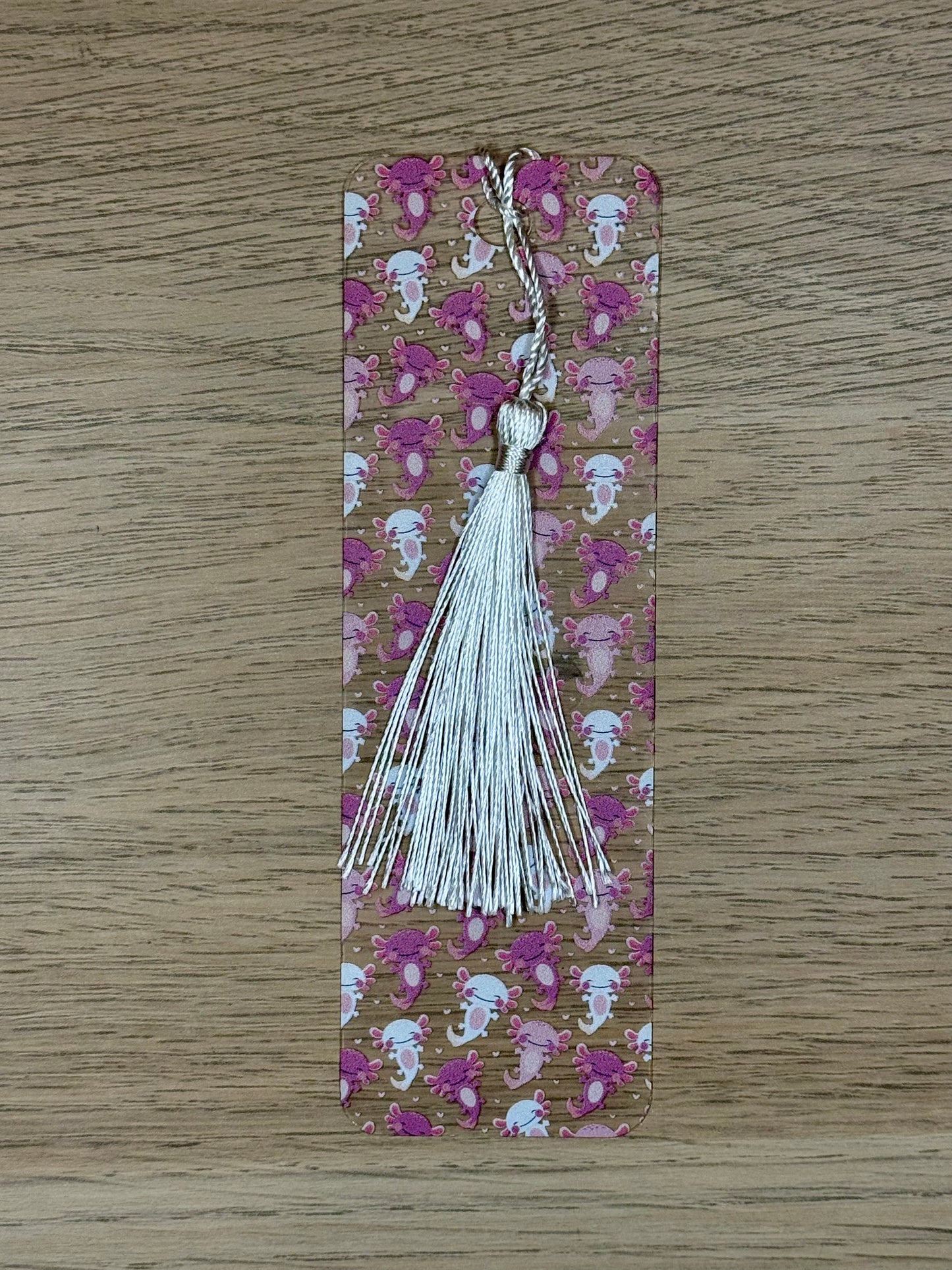 Pink Axolotls Bookmark
