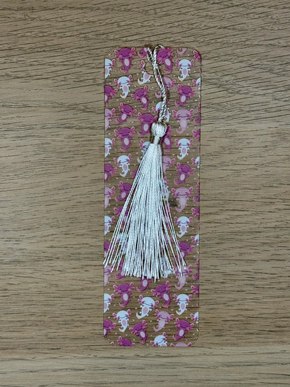 Pink Axolotls Bookmark