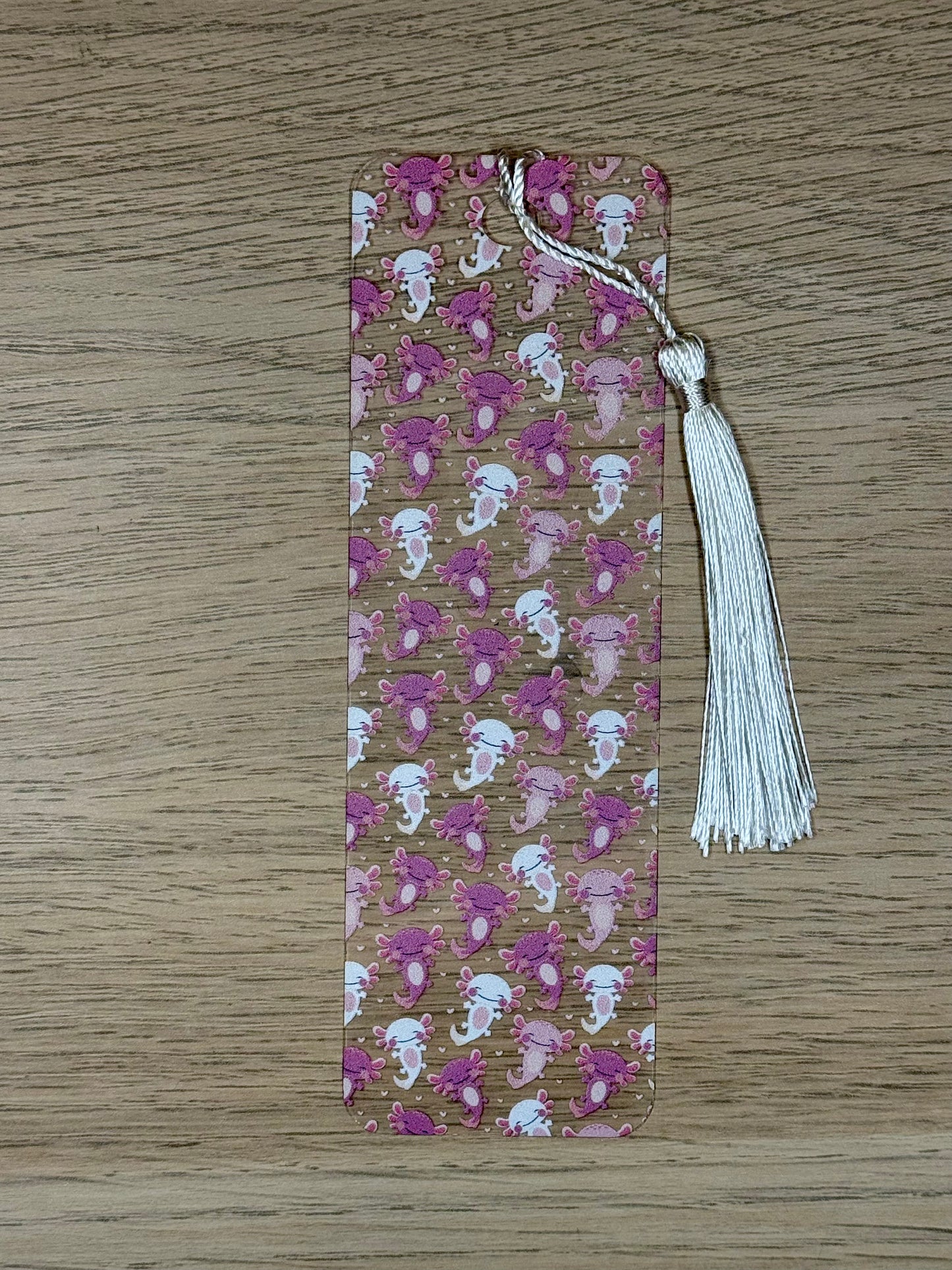 Pink Axolotls Bookmark