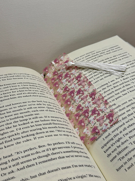 Pink Axolotls Bookmark