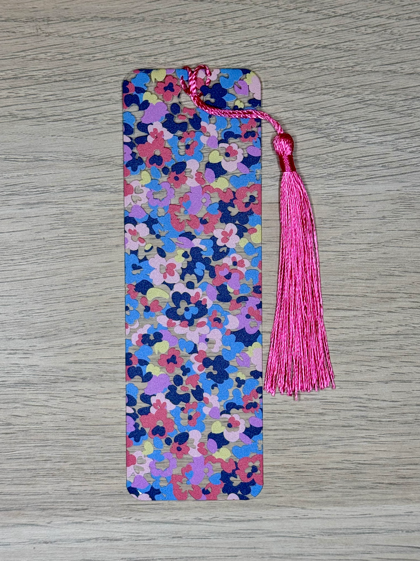 Rainbow Floral Bookmark