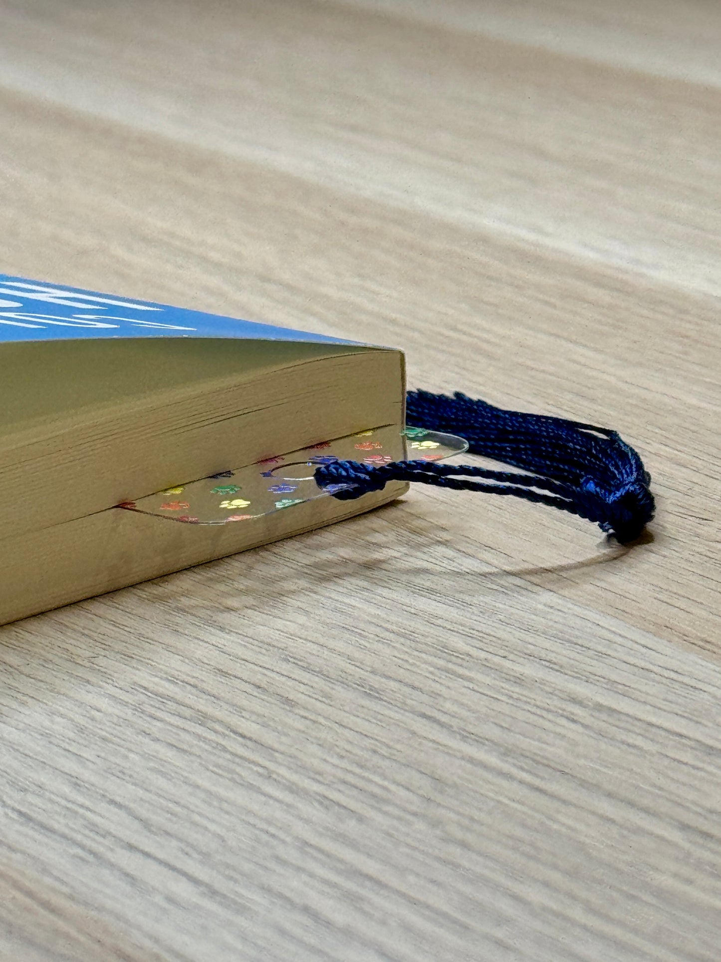 Rainbow Paw Print Bookmark