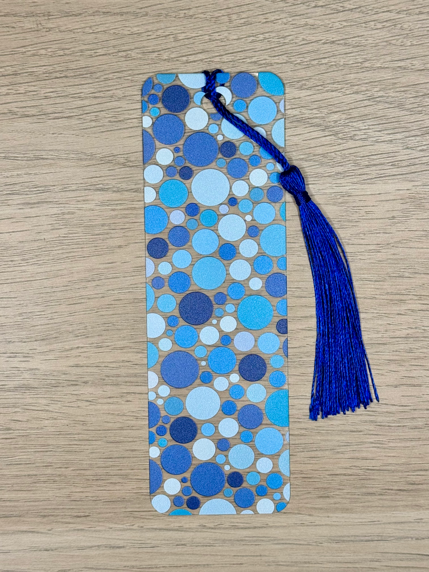 Blue Bubbles Bookmark