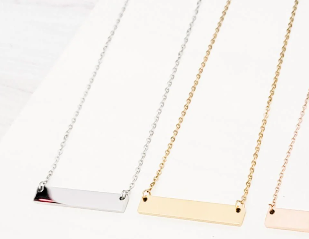 Personalized Bar Necklace