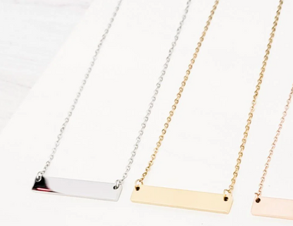 Personalized Bar Necklace