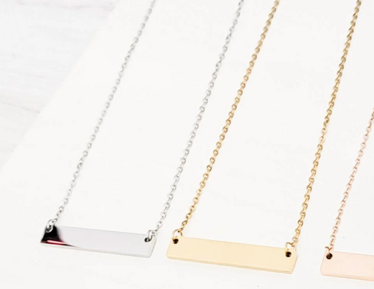 Personalized Bar Necklace