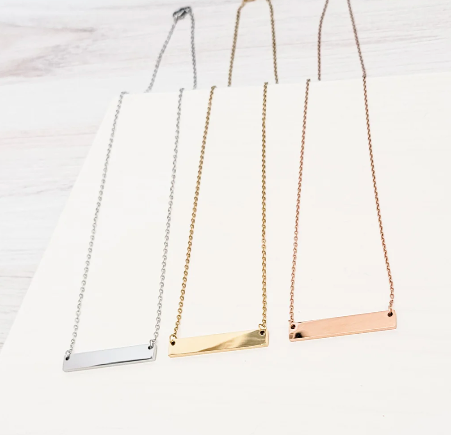 Personalized Bar Necklace