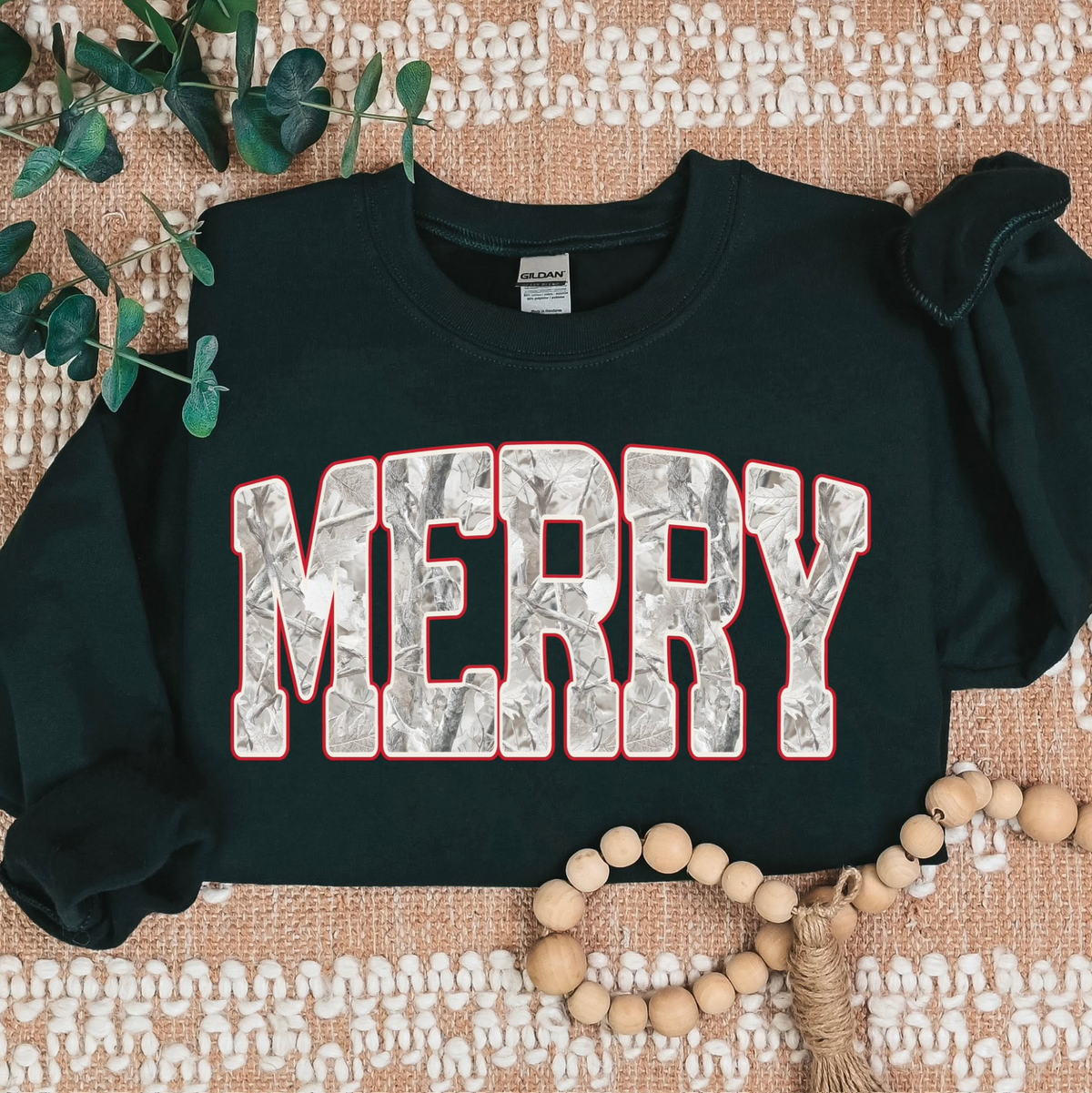 Camo "MERRY" T-Shirt