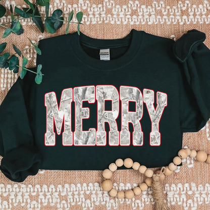 Camo "MERRY" T-Shirt