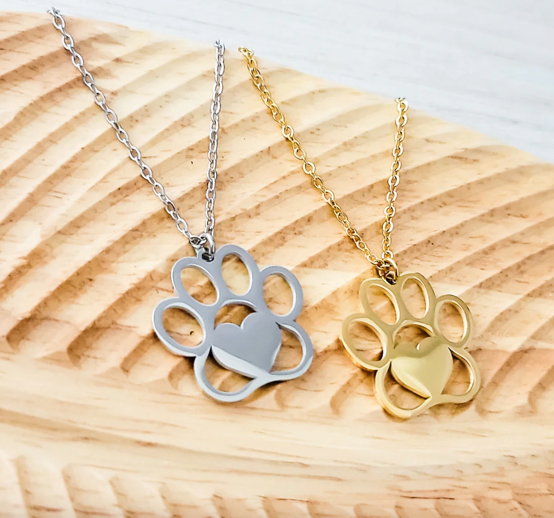 Paw Print Necklace