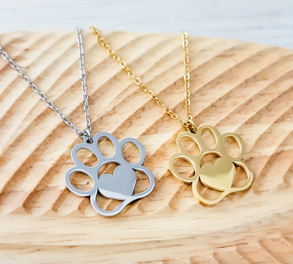 Paw Print Necklace