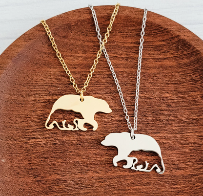 Bear & Cub Necklace