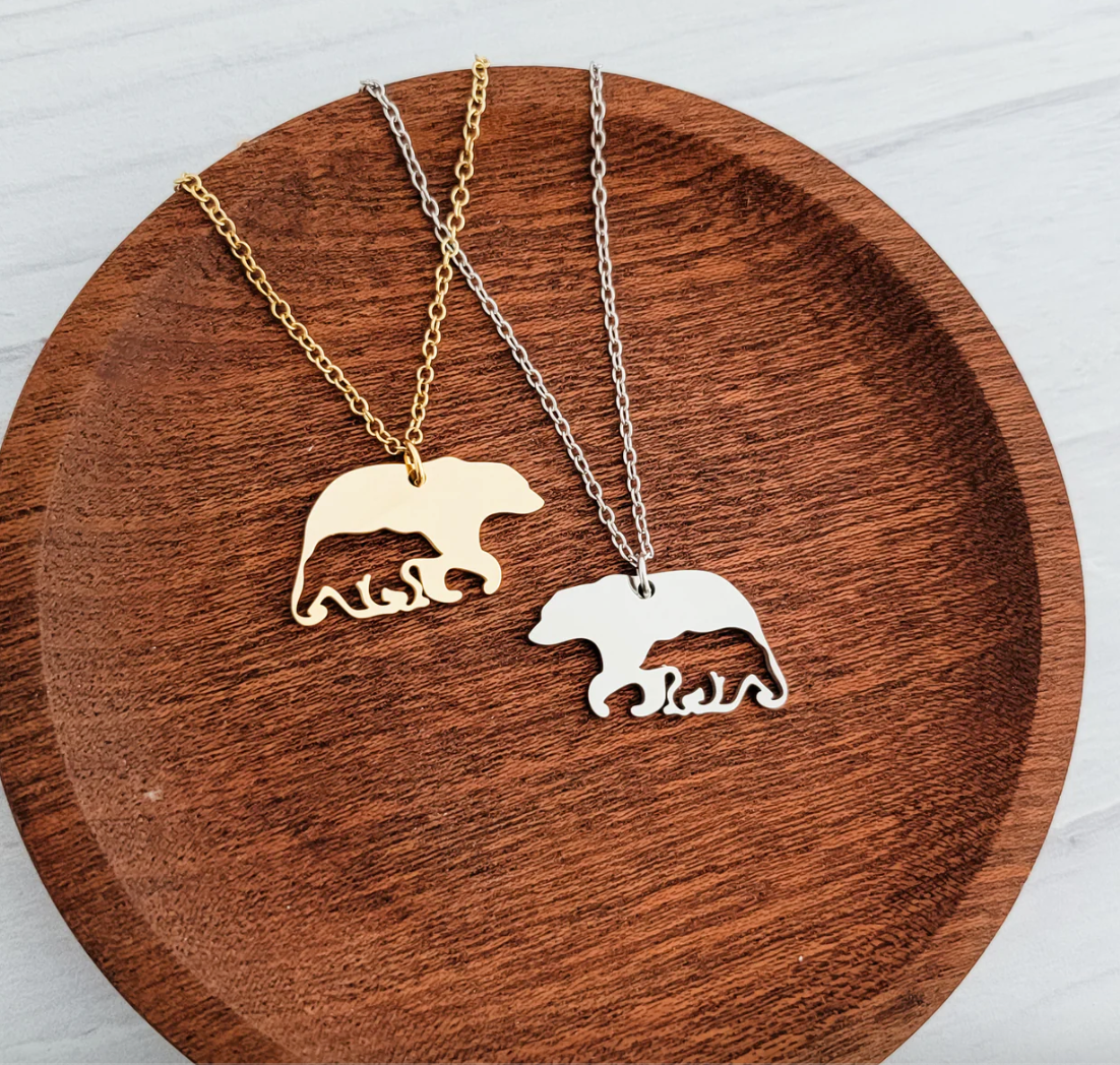 Bear & Cub Necklace