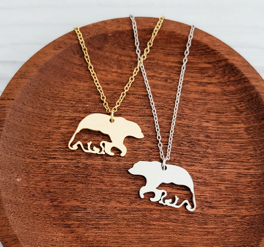 Bear & Cub Necklace