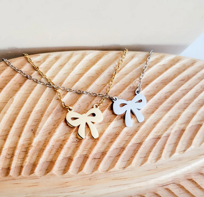 Bow Pendant Necklace