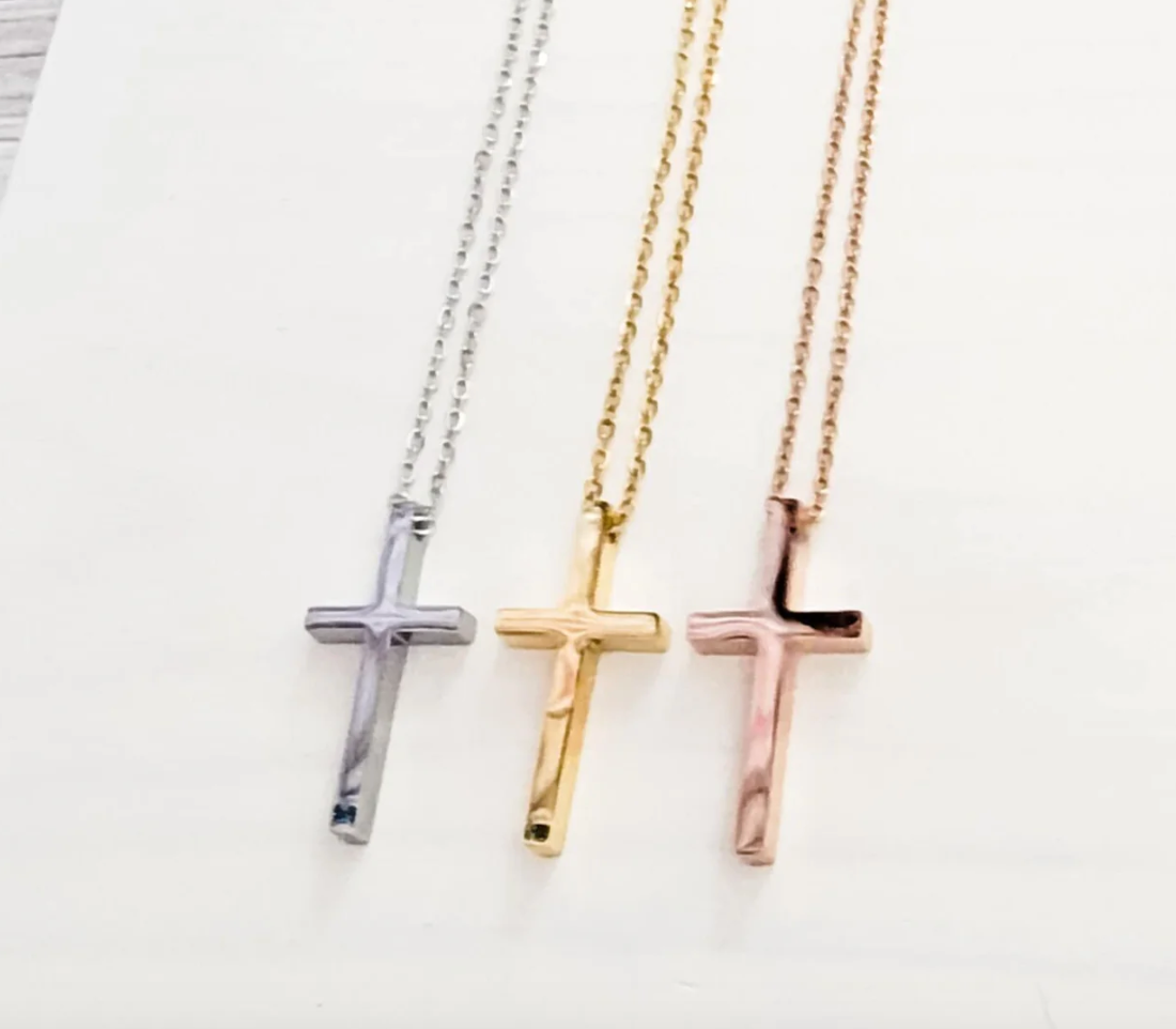 Vertical Cross Necklace
