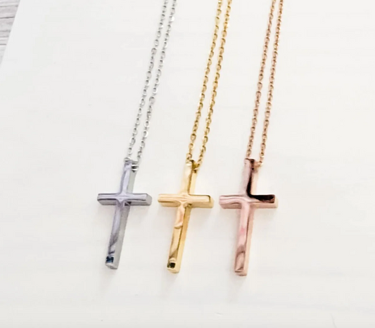 Vertical Cross Necklace